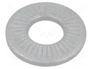 Washer; internally serrated; M5; D=12mm; h=1.8mm; spring steel BOSSARD