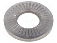 Washer; internally serrated; M5; D=12mm; h=1.8mm; BN 85460 BOSSARD