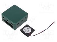 Enclosure: for router; aluminium; green SINOVOIP