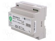 Power supply: switching; for DIN rail; 100W; 15VDC; 0÷6.66A; OUT: 1 POS