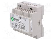 Power supply: switching; for DIN rail; 60W; 24VDC; 0÷2.5A; OUT: 1 POS