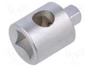 Adapter; 1/4" square,3/8" PROXXON