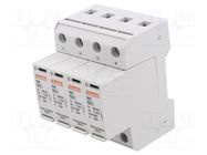 Surge arrester; Type 2; Poles: 4; 20kA; 240VAC; -40÷85°C; IP20 LOVATO ELECTRIC