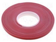 Tape: hook and loop; W: 9mm; L: 25m; Thk: 0.82mm; acrylic; -30÷90°C AFTC