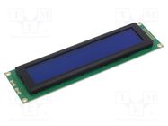 Display: LCD; alphanumeric; STN Negative; 40x4; blue; LED; PIN: 18 RAYSTAR OPTRONICS