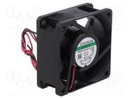 Fan: DC; axial; 12VDC; 60x60x25mm; 53.52m3/h; 41dBA; Vapo; 26AWG SUNON