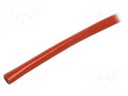 Insulating tube; fiberglass; brick red; -60÷250°C; Øint: 7mm FAVIER