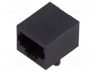 Connector: RJ45; socket; PIN: 8; 8p8c; on PCBs,PCB snap; THT ADAM TECH