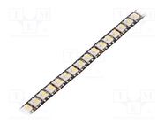 Programmable LED tape; RGBW; 5050; LED/m: 144; 8mm; black PCB; IP20 IPIXEL LED