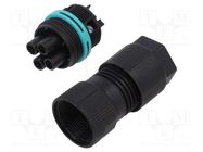 Connector: AC supply; screw terminal; female; TH387; 7÷13.5mm TECHNO