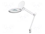 Desk magnifier; with backlight; 3dpt; Ø127mm; Illumination: LED GOOBAY