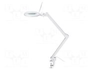 Desk magnifier; with backlight; 3dpt; Ø127mm; Illumination: LED Goobay