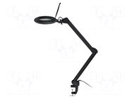 Desk magnifier; with backlight; 3dpt; Ø127mm; Illumination: LED GOOBAY