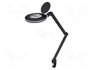 Desk magnifier; with backlight; 3dpt; Ø127mm; Illumination: LED GOOBAY