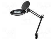 Desk magnifier; with backlight; 3dpt; Ø127mm; Illumination: LED GOOBAY