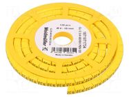 Markers; Marking: PEN; 4÷10mm; PVC; yellow; -30÷80°C; leaded; CLI C WEIDMÜLLER