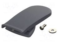 Holder; for enclosures; graphite; BOS-Streamline BOPLA