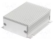 Enclosure: with panel; with fixing lugs,with heatsink; Filotec BOPLA