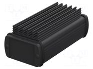 Enclosure: with panel; with heatsink; ALUBOS 600; X: 57mm; Y: 100mm BOPLA