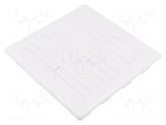 Accessories: ventilation grille; white; Body dim: 156x156x27mm DOSPEL S.A.