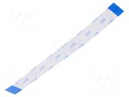 FFC tape; Cores: 18; Tape ph: 0.5mm; L: 101mm; 500mA; 60V; FFC5-TIN GCT