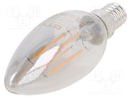 LED lamp; grey; E14; 230VAC; 200lm; 4W; 360°; 1800K GTV Poland