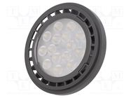 LED lamp; neutral white; GU10; 230VAC; 1250lm; 12.5W; 40°; 4000K GTV Poland