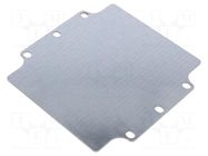 Mounting plate; galvanised steel; EUROMAS BOPLA