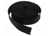 Polyester braid; ØBraid : 20÷35mm; polyester; black; L: 10m; reel PARTEX