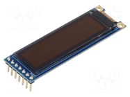 Display: OLED; graphical; 1.71"; 128x32; Dim: 60x18.75x5.96mm; 1x7 RAYSTAR OPTRONICS