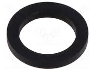 Gasket; NBR caoutchouc; Thk: 2mm; Øint: 11.7mm; NPT1/4"; black TE Connectivity