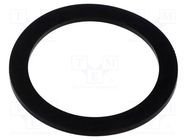 Gasket; NBR caoutchouc; Thk: 2mm; Øint: 41.4mm; NPT1/4"; black TE Connectivity