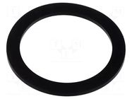 Gasket; NBR caoutchouc; Thk: 2mm; Øint: 41.4mm; NPT1/4"; black TE Connectivity