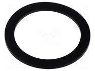 Gasket; NBR caoutchouc; Thk: 2mm; Øint: 41.4mm; NPT1/4"; black TE Connectivity