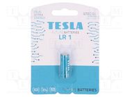 Battery: alkaline; N,R1; 1.5V; non-rechargeable; Ø11.2x30mm; 1pcs. TESLA BATTERIES