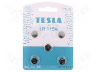 Battery: alkaline; LR43,coin,R1142; 1.5V; non-rechargeable; 5pcs. TESLA BATTERIES