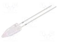 LED; 5mm; pink; 750÷1120mcd; 100°; Front: Rocket; 2.9÷3.4V; THT OPTOSUPPLY