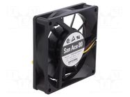 Fan: DC; axial; 24VDC; 80x80x20mm; 50.4m3/h; 31dBA; ball; 2900rpm SANYO DENKI