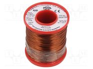 Coil wire; double coated enamelled; 1mm; 1kg; -65÷200°C; Core: Cu INDEL