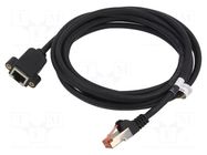 Extender Ethernet; RJ45 socket,RJ45 plug; S/FTP; 6; stranded; Cu Goobay