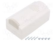 Enclosure: for alarms; X: 85mm; Y: 85mm; Z: 35.5mm; ABS; white 