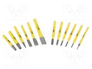 Kit: cold chisels; 12pcs. STANLEY