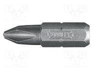 Screwdriver bit; Phillips; PH2; Overall len: 25mm; 25pcs. STANLEY