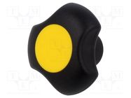 Knob; Ø: 40mm; Int.thread: M6; 13.5mm; H: 25mm; technopolymer PA ELESA+GANTER