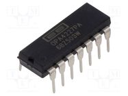 IC: operational amplifier; 8MHz; Ch: 4; DIP14; tube; IB: 10nA TEXAS INSTRUMENTS