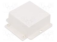 Enclosure: multipurpose; X: 78mm; Y: 82mm; Z: 30mm; ABS; white SUPERTRONIC