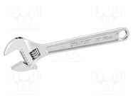 Wrench; adjustable; 250mm; chrome plated key surface; 10" STANLEY