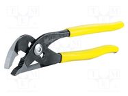 Pliers; adjustable; 240mm; steel; tag; PVC coated handles STANLEY