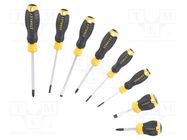 Kit: screwdrivers; Phillips,slot; 8pcs. STANLEY