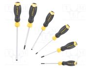 Kit: screwdrivers; Phillips,slot; 6pcs. STANLEY